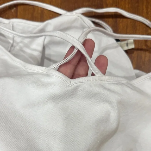 Express SexyWhite Crisscross Strap Slightly Cropped Top - Picture 4 of 4